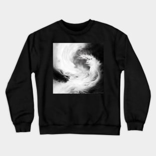 Tossed Black Waves Crewneck Sweatshirt